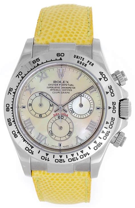 ROLEX DAYTONA 16519 116519 BEACH STRAP LIZARD 